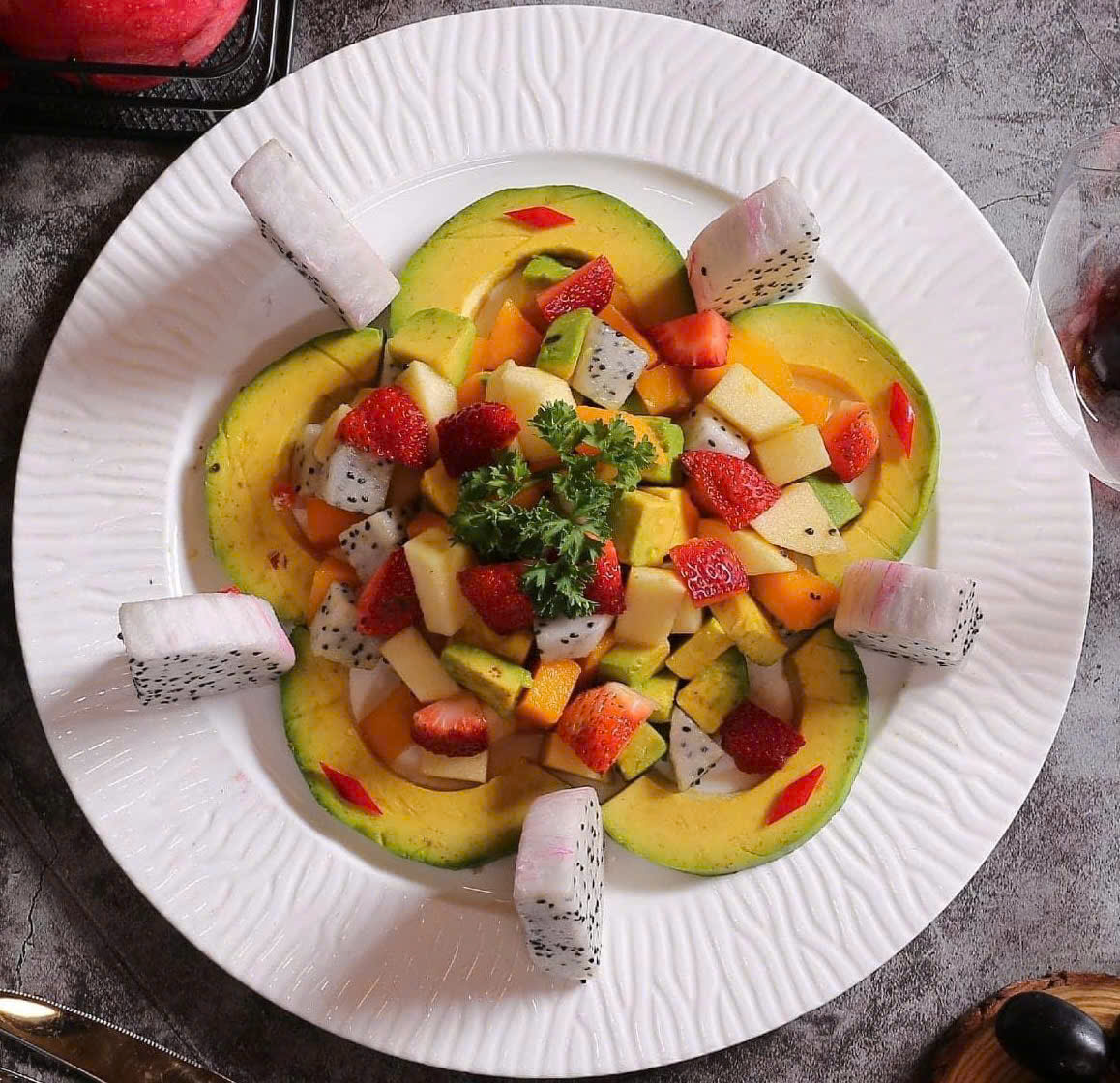 Seasonal fruit salad