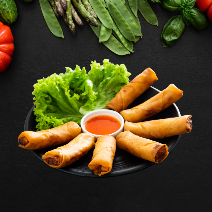 Seafood spring rolls