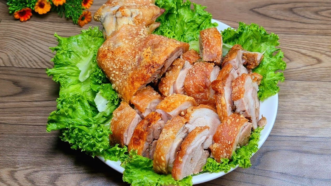 Filipino crispy pork knuckle