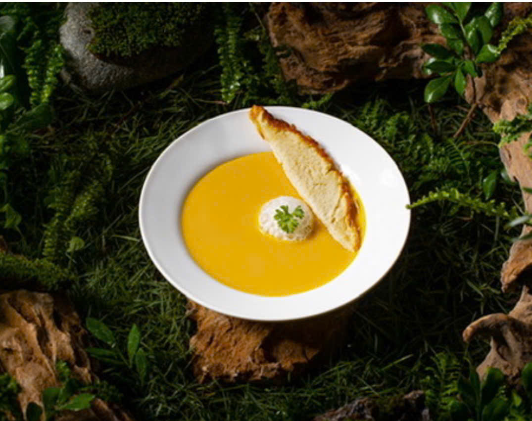 Cream of pumpkin soup